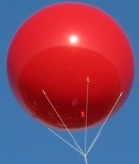 6 ft. advertising balloon red color